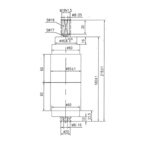 24kV斷路器用真空滅弧室（207B）